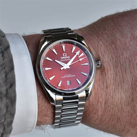 omega aqua terra red|omega aqua terra 150m quartz.